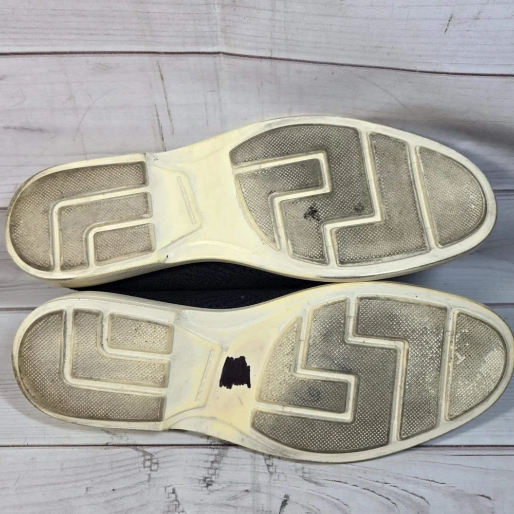B.‎ Blass Knit Oxford Shoes Memory Foam - Casual Lace Up Navy - Mens Size 9